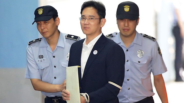 Samsung heir Lee Jae-yong jailed for corruption