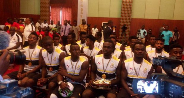 Black Stars B present 2017 WAFU trophy to Akufo-Addo