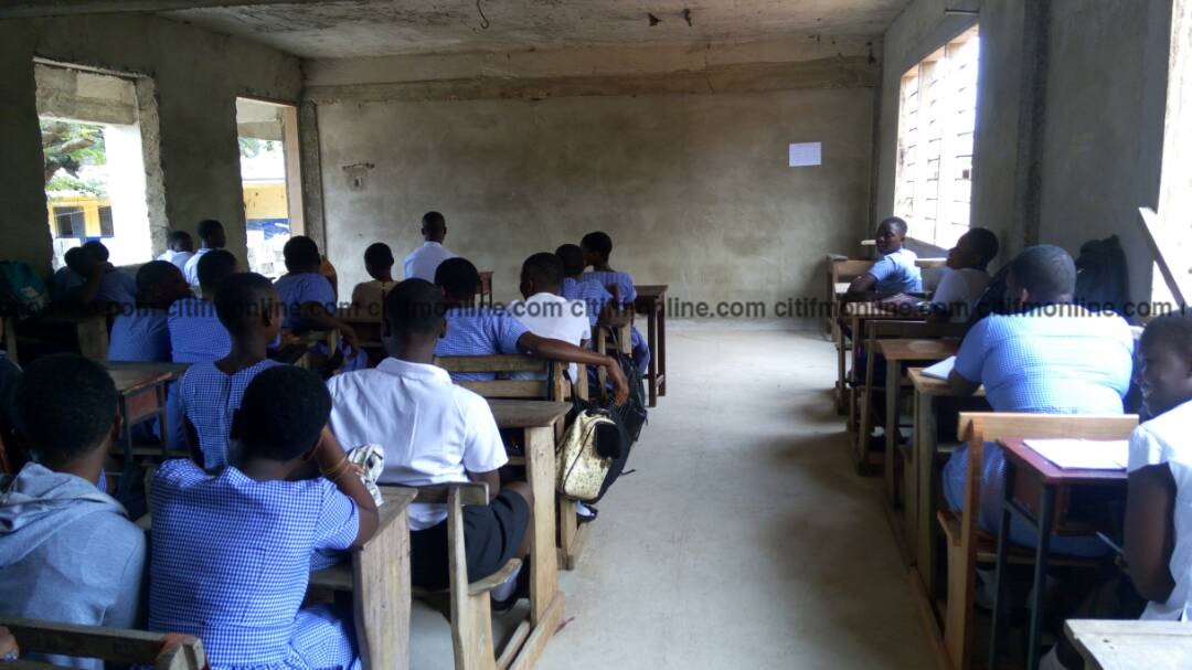 La Presby SHS: Students study in uncompleted buildings without boards
