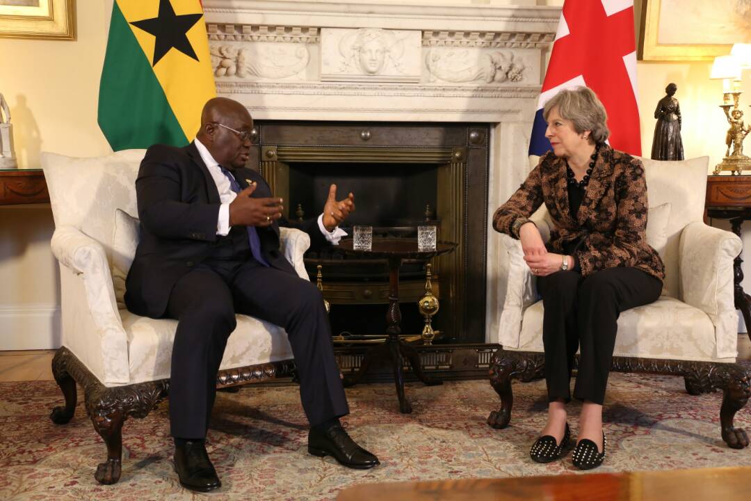 Nana Addo meets UK Prime Minister Theresa May [Photos]