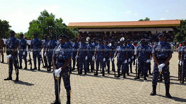 Some Security Personel on show in the Volta Region