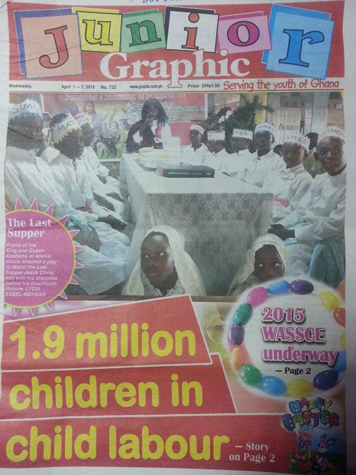Newspaper headlines, Wednesday, 1st April, 2015