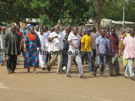 Late Yaa-Naa’s children, sympathisers demonstrate in Tamale