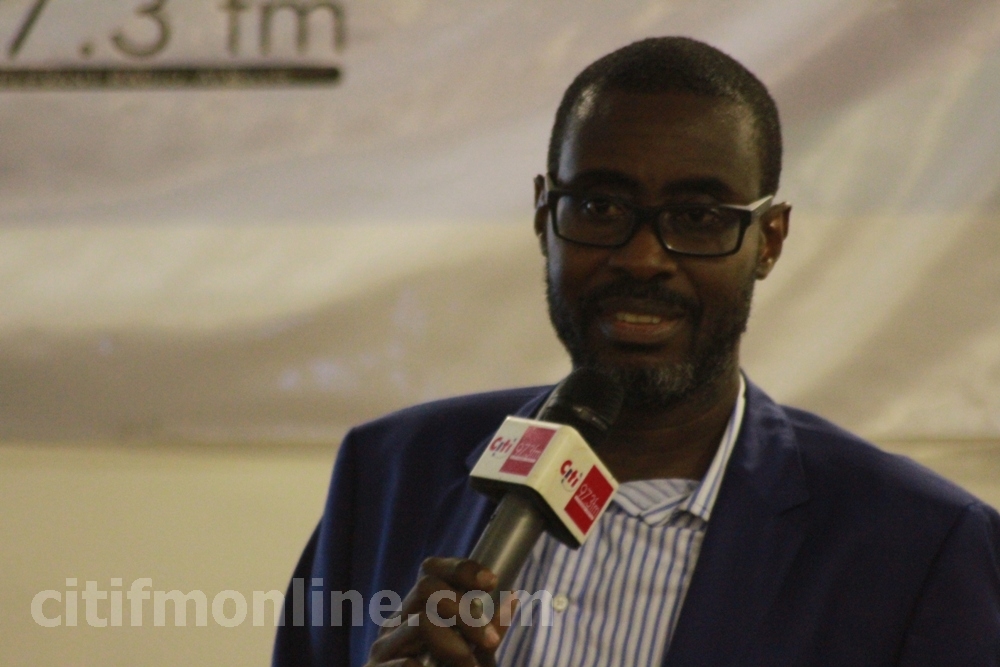 Ace Ankomah addresses Citi FM’s Think Forum at Alisa Hotel