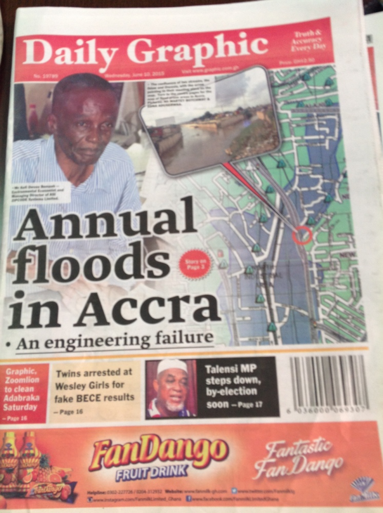 Newspaper headlines, Wednesday, 10th June, 2015