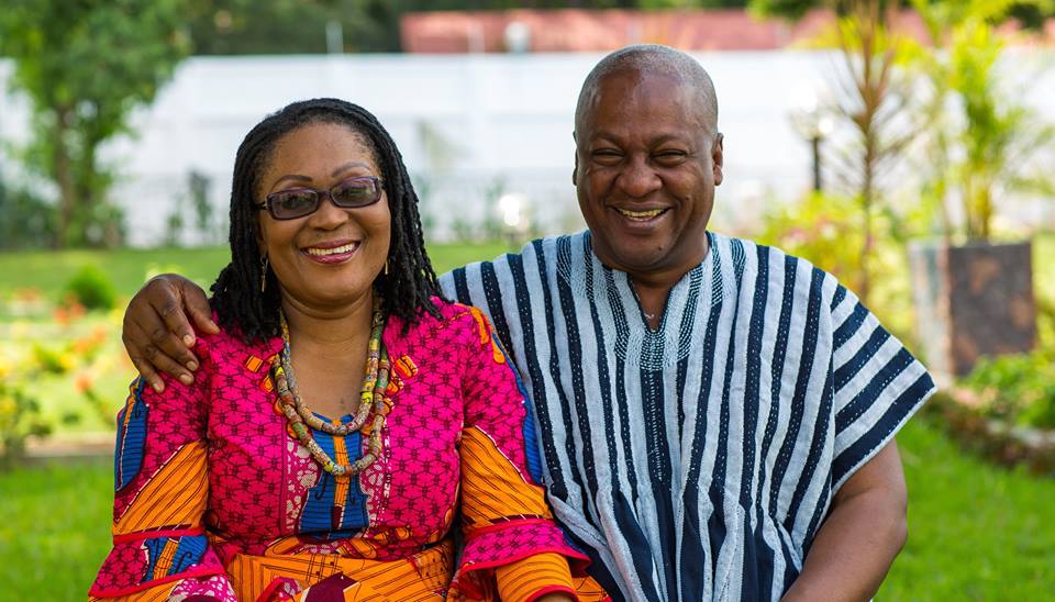 President Mahama and wife Lordina