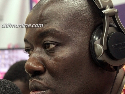 The late Christopher Opoku in the studios of Citi FM.