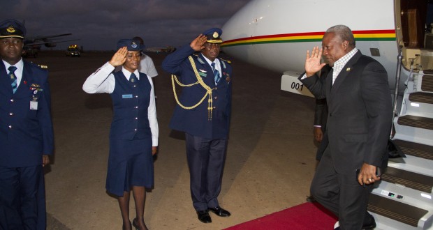 Mahama leaves for Guinea Conakry