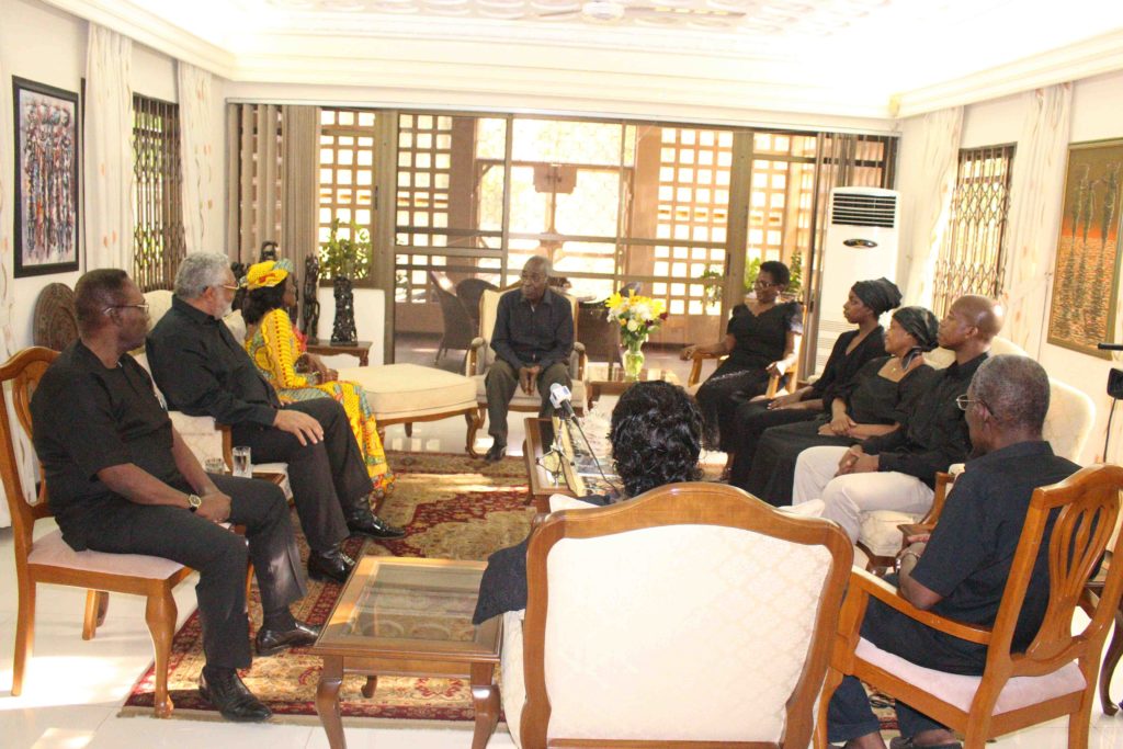 President and Mrs Rawlings with the Ofosu-Amaah family (1)