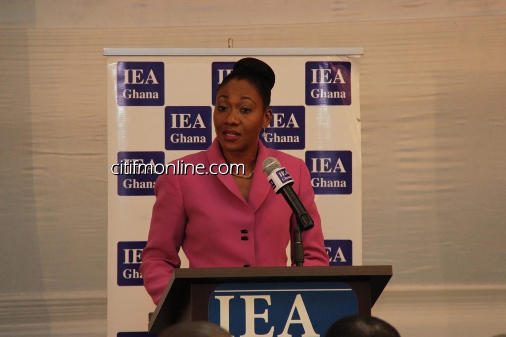 Executive Director of the IEA, Jean Mensah, at one of the Evening Encouters