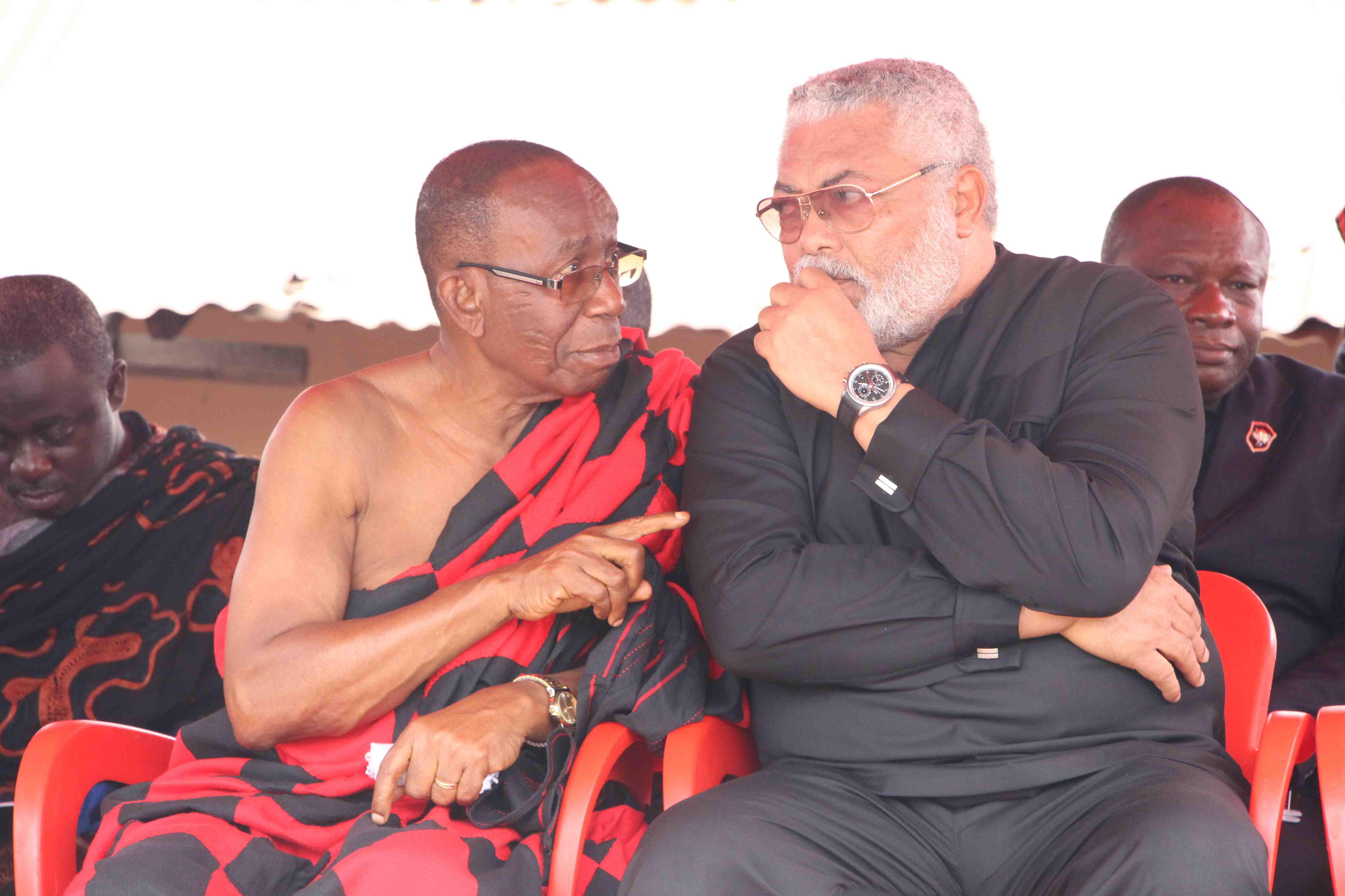 President Rawlings and former National Security Advisor, W. K. Aboah