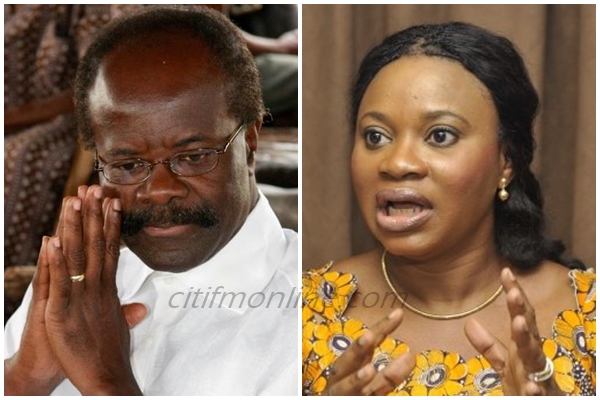 (PPP Flagbearer, Dr. Paa Kwesi Nduom, and EC Chair, Charlotte Osei).