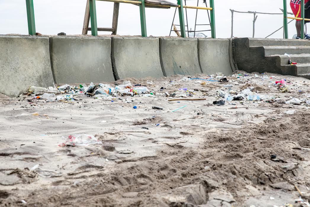 This is how parts of the beach looked like before the clean up 
