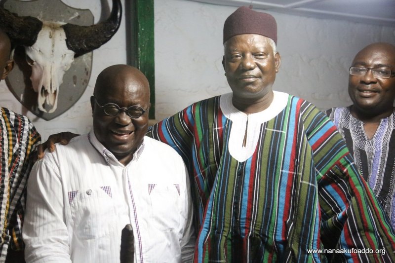 Akufo-Addo with Kuoro the Tumu Chief, Richard Babini Kanton VI