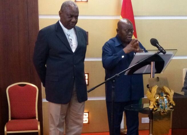 Mr. Agyarko with President Nana Akufu-Addo 