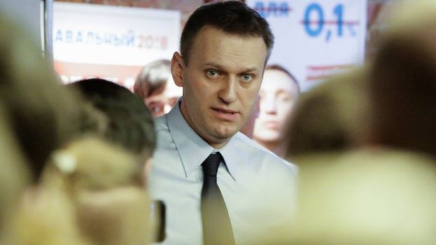 Mr Navalny says the accusations are politically motivated.