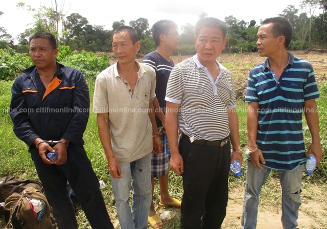 Chinese illegal miners arrested