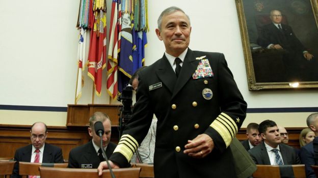 Admiral Harris told the committee that the US was ready to respond to any threat from North Korea.