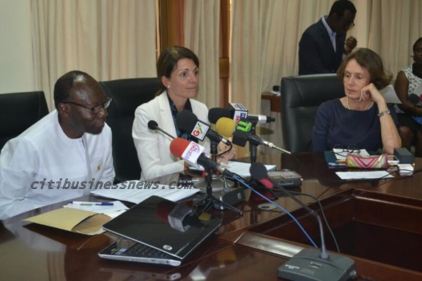 Finance Minister, Ken Ofori Atta with Chief of the IMF Mission on the Article IV consultations, Analisa Fedelino