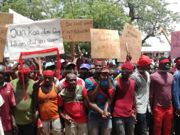 Protests over the MCE nominee in Savelugu