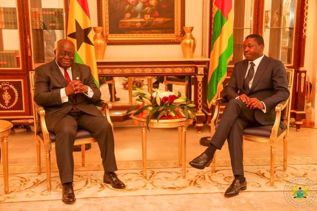 President Akufo-Addo with Togolese President Faure Gnassingbe