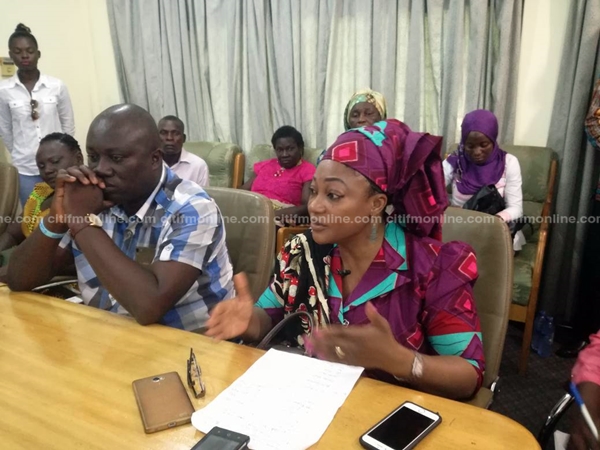 Minister for Gender, Children and Social Protection, Otiko Djaba (R)