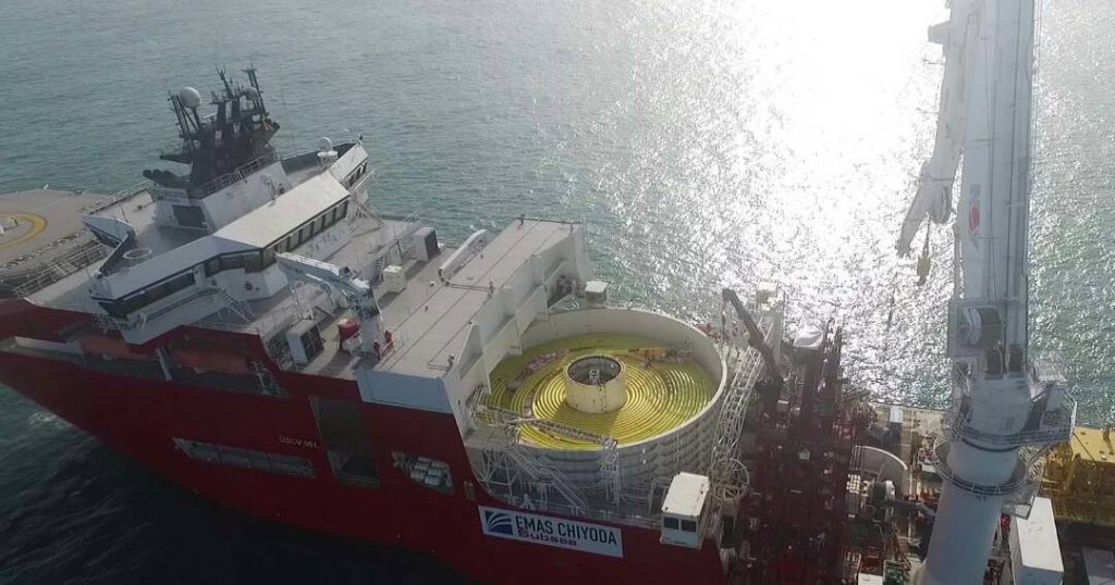 SEL EMAS SubSea Construction Vessel at work in Ghana Waters