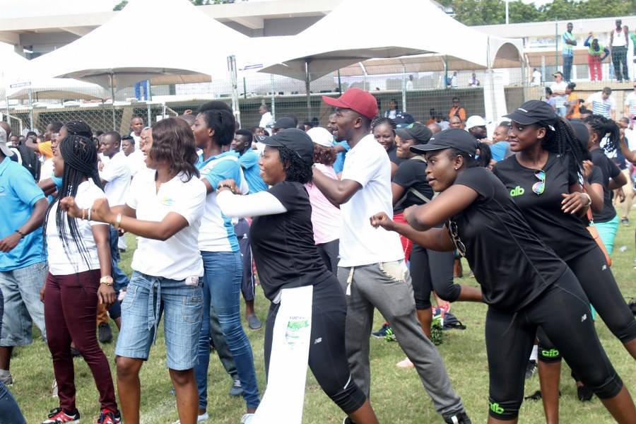 Aerobics at the Citi Business Olympics 2016