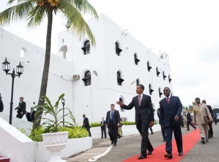 Osu Castle during visit of Former US President, Barack Obama