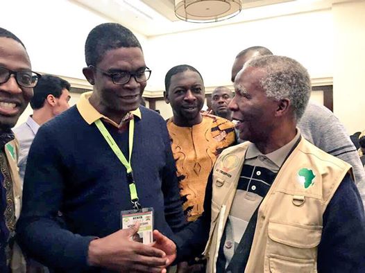 Dr. Emmanuel Akwetey with Thabo Mbeki (Credit: Dr. Emmanuel Akwetey Facebook)