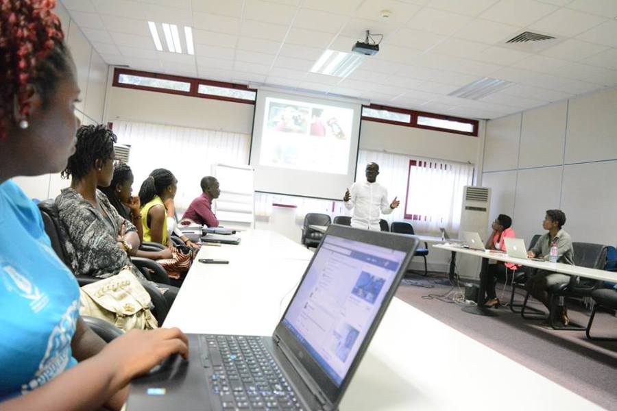 Speaking at one of the iJourno Africa training sessions in Accra