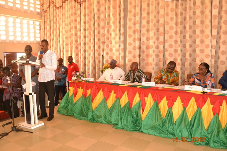 Deputy Minister kneels, 'begs' for 100% support for Ahafo Region