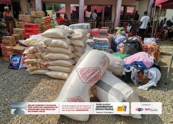 Akosombo Dam Spillage: Citi FM/Citi TV donates items to victims at Mafi Aklamador again
