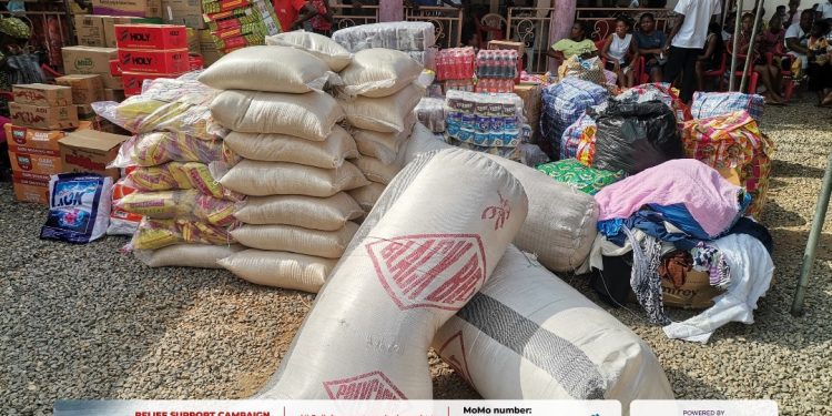 Akosombo Dam Spillage: Citi FM/Citi TV donates items to victims at Mafi Aklamador again